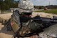 U.S. Army Sgt. Tiphine T. Tobo, Headquarters and Headquarters Detachment 10th Battalion, 7th Transportations Brigade (Expeditionary) battalion school NCO in charge, fires an M-16 rifle at Joint Base Langley-Eustis, Virginia., April 11, 2018. (U.S. Air Force photo by Airman 1st Class Monica Roybal)