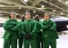Members of the 509th Aircraft Maintenance Squadron, wear special gear while washing B-2 Spirits at Whiteman Air Force Base, Mo., April 10, 2018. The cleaning chemicals are stronger than the typical soaps used to wash equipment so the green suits, black rubber gloves and goggles protect the Airmen. (U.S. Air Force photo by Staff Sgt. Danielle Quilla)