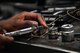 U.S. Air Force Senior Airman Stephen Jones, a composite tool kit technician assigned to the 509th Aircraft Maintenance Squadron, inspects a took before check out in one of the supply buildings at Whiteman Air Force Base, Mo., April 10, 2018. Each tool must have the correct labels and be free of discrepancies before being issuing out to a crew chief for maintenance. (U.S. Air Force photo by Senior Airman Jovan Banks)