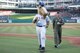 In celebration of Air Force Reserve's 70th Birthday, Maj. Gen. Ronald B. Miller threw out the first pitch at the Texas Rangers game against the Los Angeles Angels. The Dyess Air Force Base Honor Guard presented the colors for the game as well.