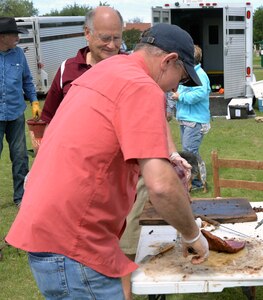 The meat masters. The Picassos of carving. The swamis of steak. The skills of numerous chuckwagon artists were on display during the annual Cowboys and Heroes event held at MacArthur Parade Field at Joint Base San Antonio-Fort Sam Houston April 14.