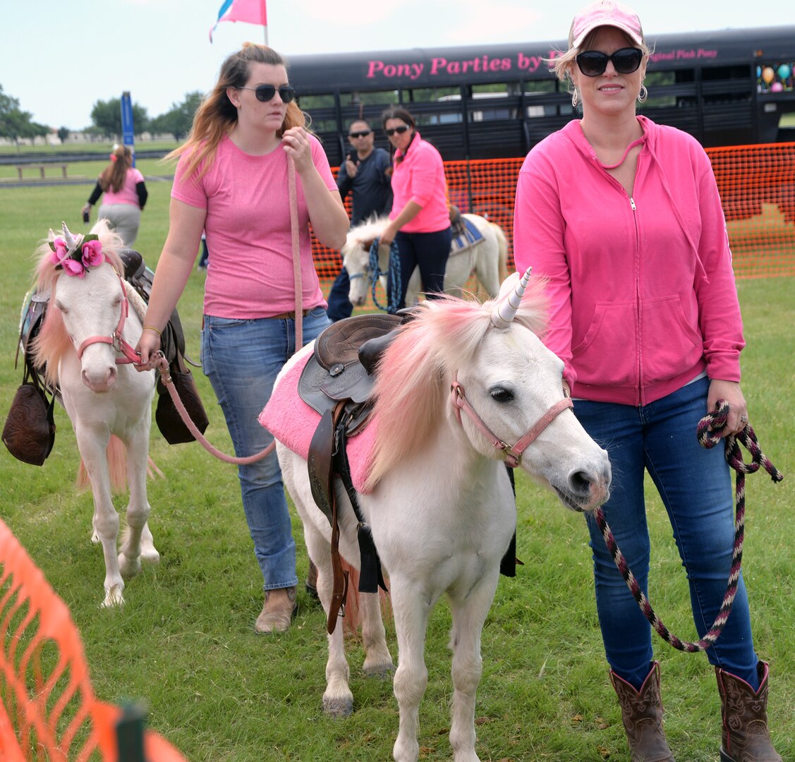 Unicorns are real?!? Well, maybe not, but the kids at the pony rides sure enjoyed riding them during the annual Cowboys and Heroes event held at MacArthur Parade Field at Joint Base San Antonio-Fort Sam Houston April 14.