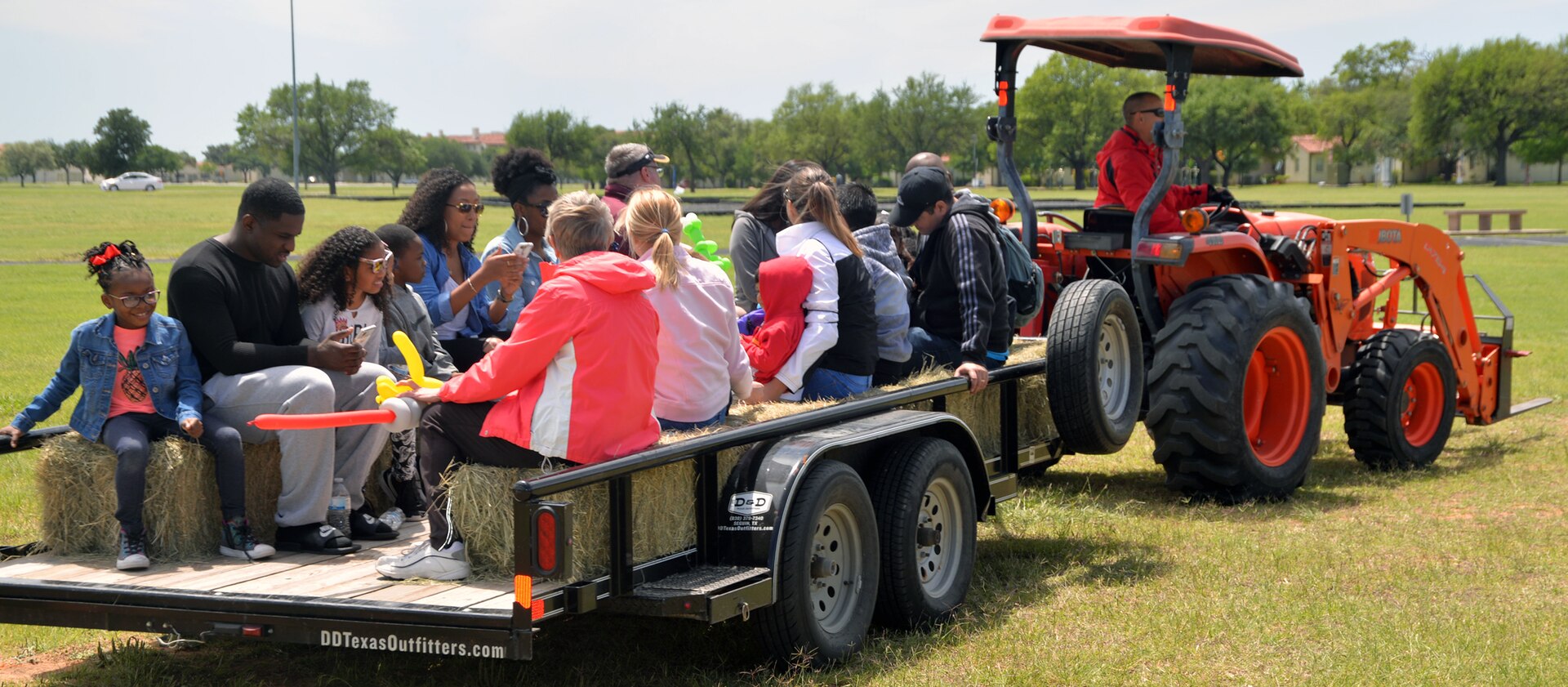 A leisurely hayride was one was to get around at the annual Cowboys and Heroes event held at MacArthur Parade Field at Joint Base San Antonio-Fort Sam Houston April 14.