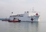 PORT KELANG, Malayasia (April 16, 2016) The Military Sealift Command hospital ship USNS Mercy arrives at Port Kelang, Malayasia, to support Pacific Partnership 2018 (PP18). PP18’s mission is to work collectively with host and partner nations to enhance regional interoperability and disaster response capabilities, increase stability and security in the region, and foster new and enduring friendships across the Indo-Pacific Region. (U.S. Navy photo by Mass Communication Specialist 2nd Class Joshua Fulton/RELEASED)