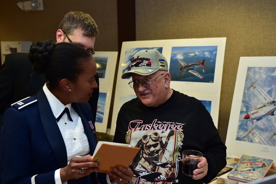 Lt. Gen. (retired) John L. Hudson, director of the National Museum of the Air Force at Wright-Patterson Air Force Base, Ohio, gives remarks during the 910th Airlift Wing Annual Awards Banquet here, April 7.