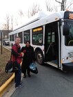 The Quantico VRE shuttle services uses both buses and vans to transport employees aboard Quantico to and from the train station. The Quantico VRE shuttle service starts running at 5:20 a.m. and the last ride to the train depot is at 6:17 p.m.