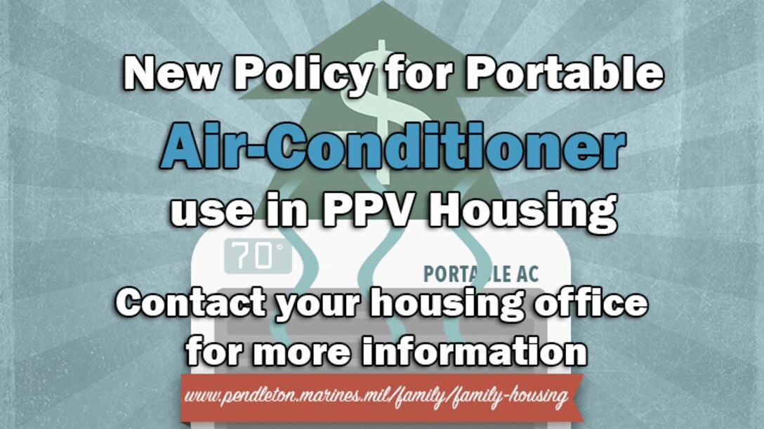 New Policy for Portable Air-Conditioner  use in PPV Housing