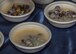 Bowls of clam soup offered participants warm respace from the chilly breeze at the Lake Ogawara Appreciation event in Tohoku Town, Japan, April 15, 2018. While Tohoku offers a wide variety of popular foods such as shagimi, smelt, ice fish, yam and garlic, clams were the highlighted item on the menu. (U.S. Air Force photo by Airman 1st Class Collette Brooks).