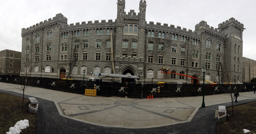 Pershing Barracks under renovation