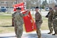 U.S. Army Lt. Gen. Eric J. Wesley, prepares to accept the general officer flag after his promotion and assumtion of responsibility as director of the U.S. Army Training and Doctrine Command's Army Capabilities Integration Center at Joint Base Langley-Eustis, Va., April 12, 2018.