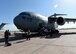 The Altus Air Force Base Honorary Commanders board a C-17 Globemaster III for a familiarization flight, April 16, 2018, at Altus AFB, Okla.