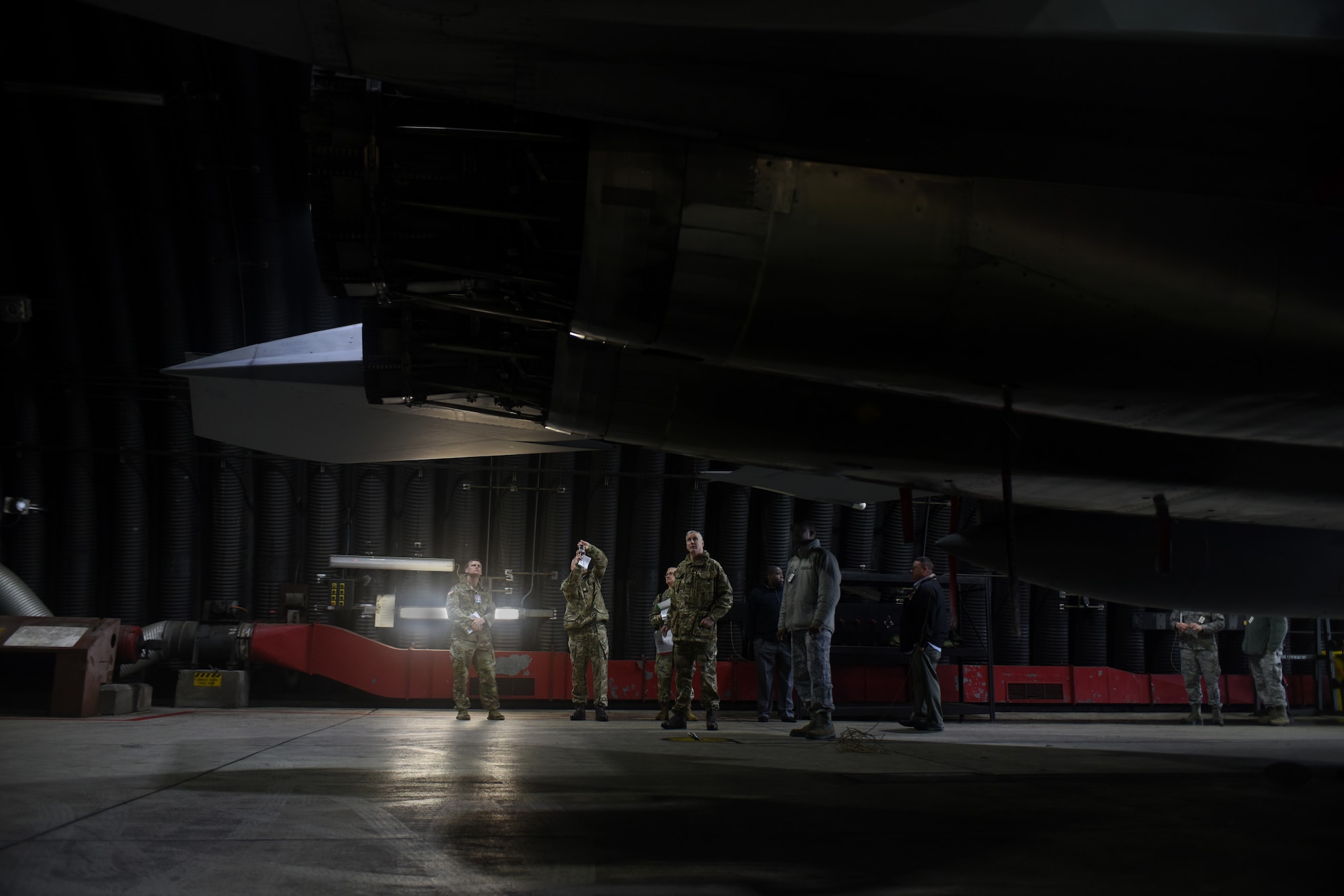 Members of the United Kingdom’s Joint Arms Control Implementation Group perform a Conventional Armed Forces in Europe training event at Royal Air Force Lakenheath, England, April 12, 2018. The CFE treaty was signed in 1990, and limits the amount of conventional arms and equipment participating countries can have in the European Theater. (U.S. Air Force photo by Senior Airman Eli Chevalier)