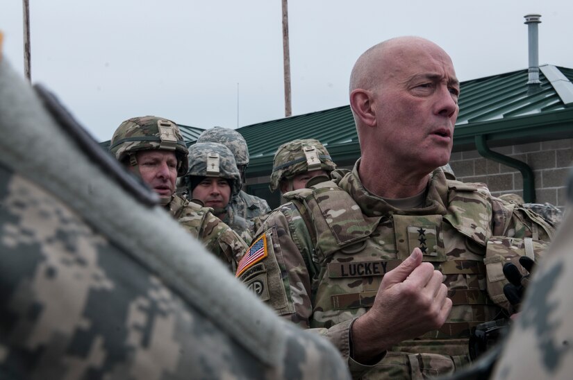 LTG Luckey participates in Fort McCoy training