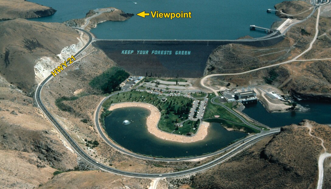 A U.S. Army Corps of Engineers-managed scenic viewpoint of Lucky Peak Lake on Highway 21, near mile marker 11 in Ada County, Idaho, will close for asphalt-repair work, May 14 until mid-June.