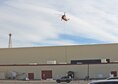 Siller Helicopters, Inc. flew in an S-61V Sikorsky to replace 22 evaporative coolers on the 412th Maintenance Group’s headquarters building. Seven of the coolers also had heaters as part of the unit.