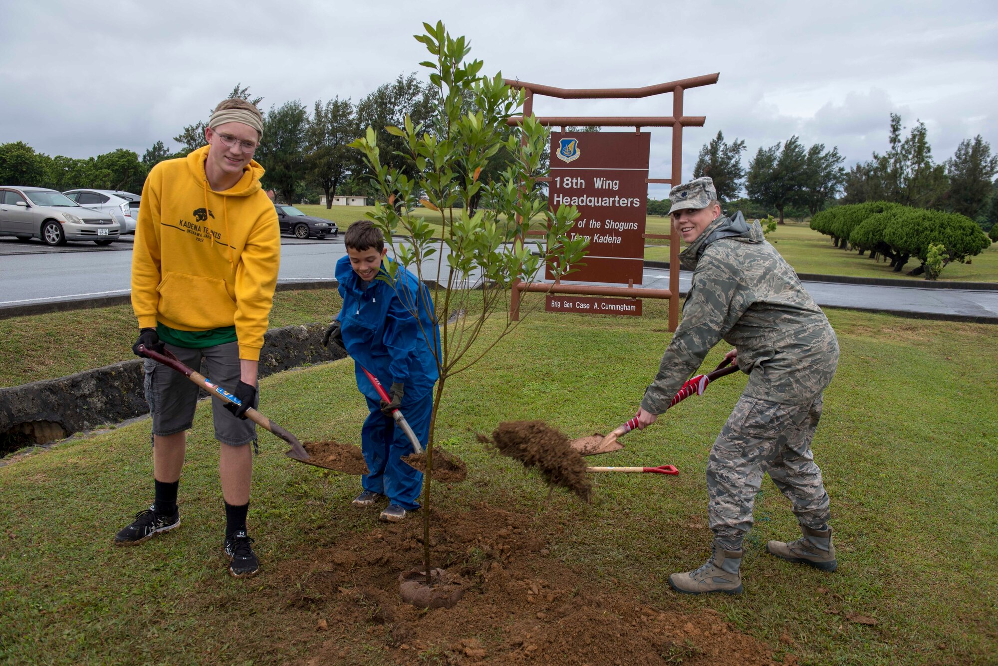 718th CES and Boy Scouts commemorate Earth Day