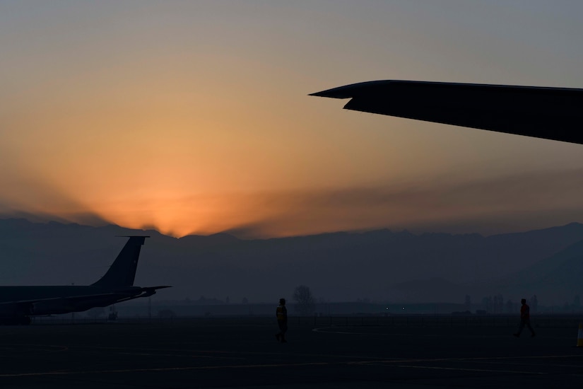 U.S. Air Force members from the F-22 Raptor Demonstration Team, based out of Joint Base Langley-Eustis, Virginia, performed at Feria Internacional del Aire y del Espacio air and trade show in Santiago, Chile April 2-7, 2018.