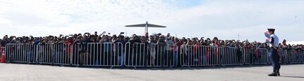 U.S. Air Force members from the F-22 Raptor Demonstration Team, based out of Joint Base Langley-Eustis, Virginia, performed at Feria Internacional del Aire y del Espacio air and trade show in Santiago, Chile April 2-7, 2018.