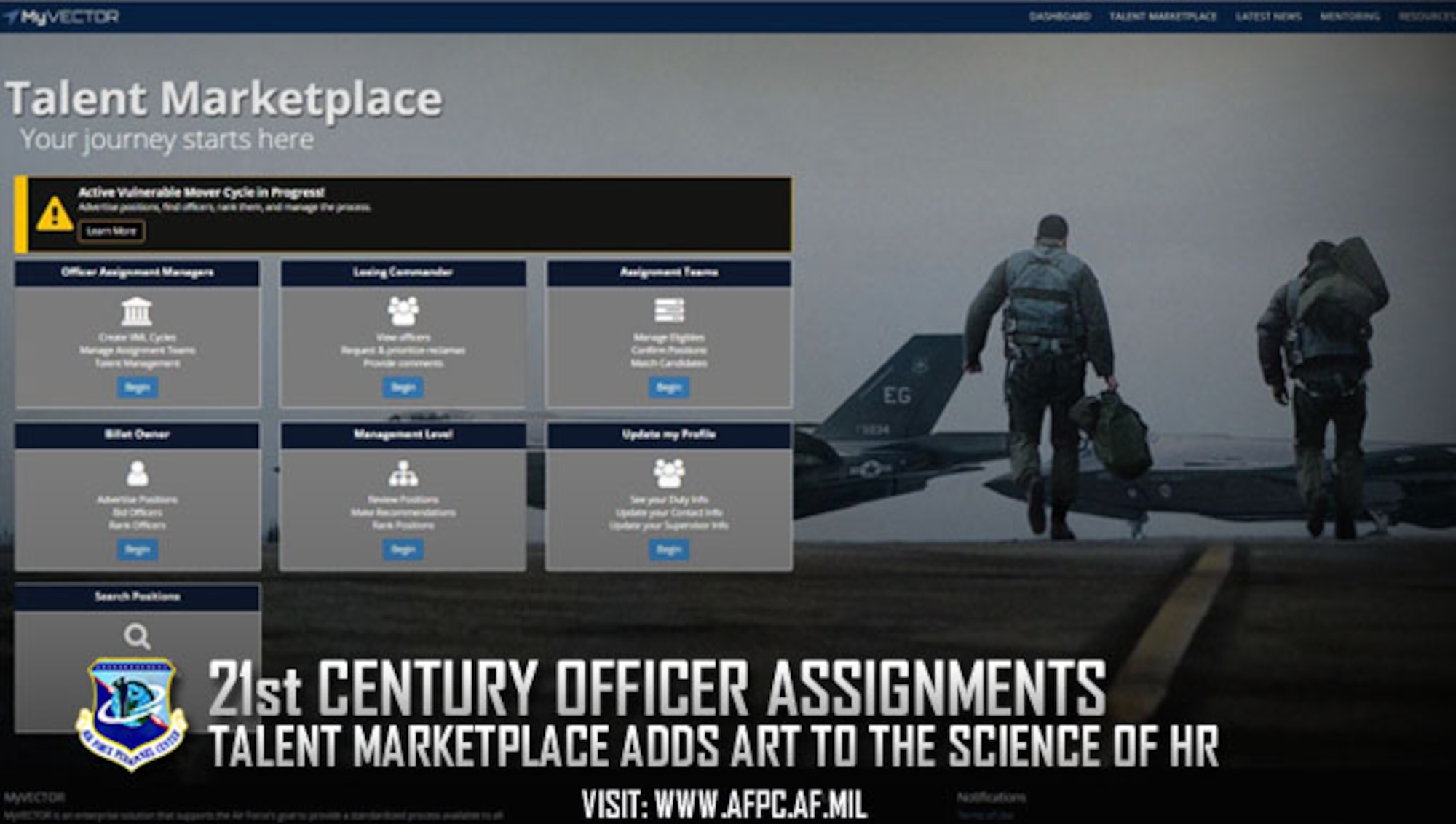 21st century officer assignments; Talent Marketplace adds art to the science of HR