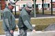 U.S. Air Force Lt. Gen. L. Scott Rice, director of the Air National Guard, and U.S. Air Force Col. Scott Reed, vice wing commander of the 180th Fighter Wing, Ohio Air National Guard, visit the Northwest Ohio 9-11 Memorial on base during Rice's visit April 11, 2018. The memorial commemorates the nearly 3,000 lives lost in the attacks and honors the actions and sacrifices of U.S. service members in the Global War on Terrorism. (U.S. Air National Guard photo by Staff Sgt. Shane Hughes)