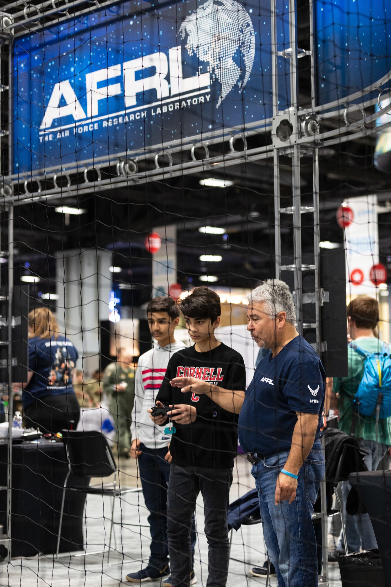 AFRL scientists and engineers inspire the future STEM workforce with experiments and hands on activities at the 5th annual USA Science and Engineering Festival Expo at the Walter E. Washington Convention Center in Washington, D.C. April 6-8, 2018. (U.S. Air Force photo/Brian Mitchell)