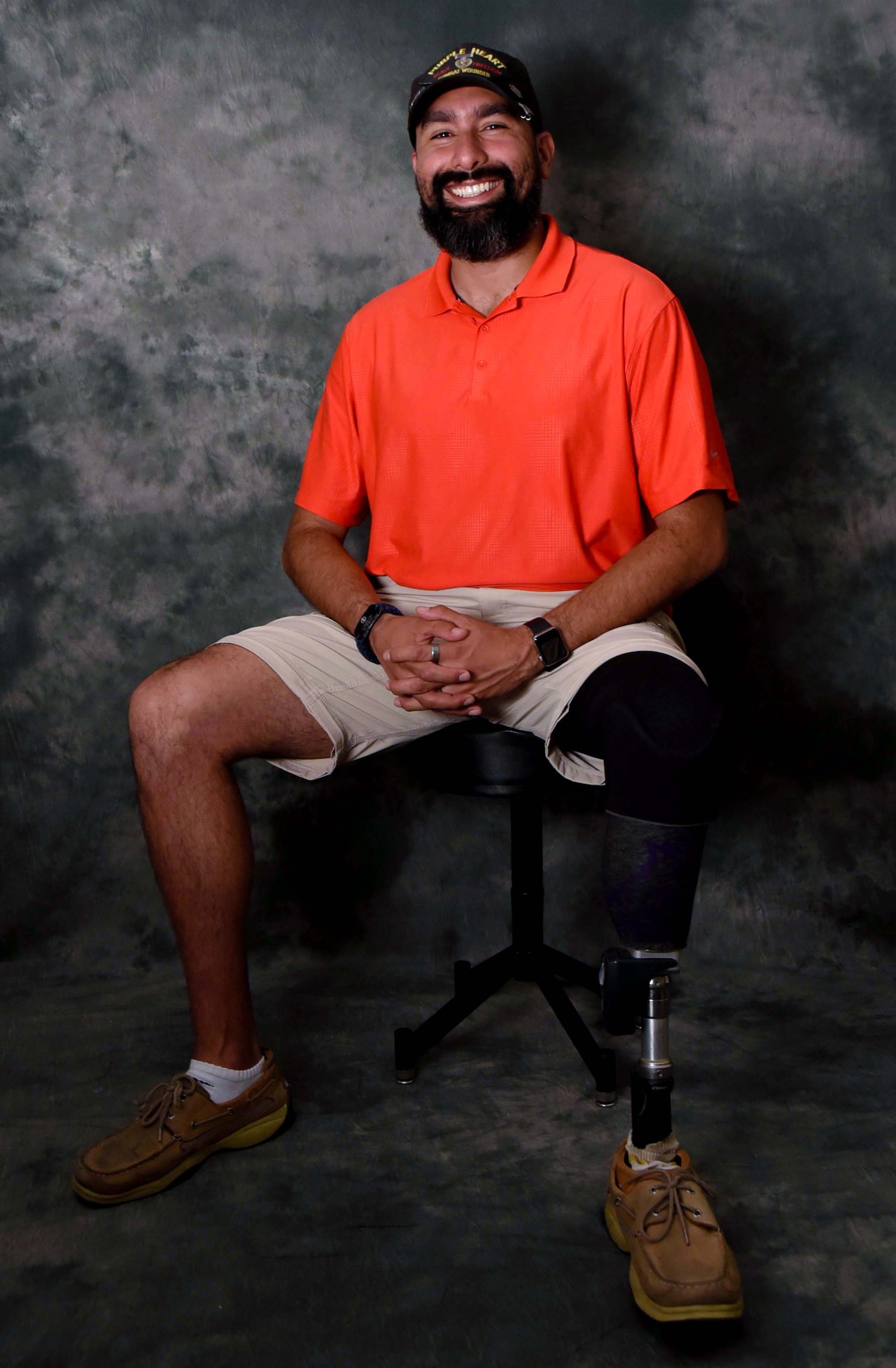 Mr. Scott Palomino, 301st Fighter Wing Airman and Family Readiness Center director, is a survivor of a deadly mortar attack at Balad Air Base, Iraq on April 10, 2004. At the time of the attack, Palomino was an airman first class and a command and control battle management operator assigned to the 603rd Air Control Squadron at Aviano Air Base, Italy. He is a Purple Heart recipient. (U.S. Air Force photo by Tech. Sgt. Charles Taylor)