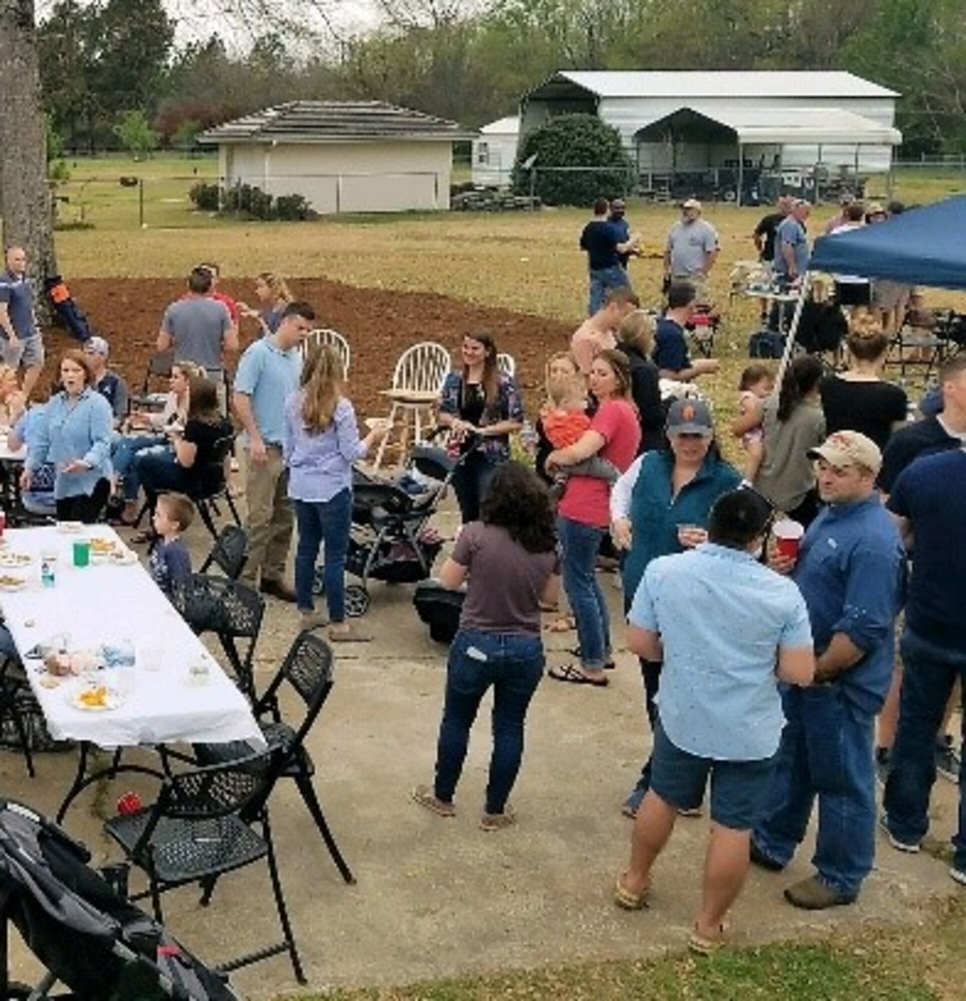 Cochran’s crawdad boil draws the gamut of people, from those who just love a good boil to those who want to help support the humane society. (U.S. Air Force photos courtesy of the 43rd FTS)