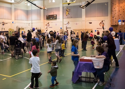 Children participate in various activities during the Month of the Military Child Carnival at Joint Base Elmendorf-Richardson’s 2 Rivers Youth Center, April 13, 2018. The event consisted of games, cotton candy, popcorn, face painting and more. April is the Month of the Military Child, highlighting the significant role military children play in the armed forces community.