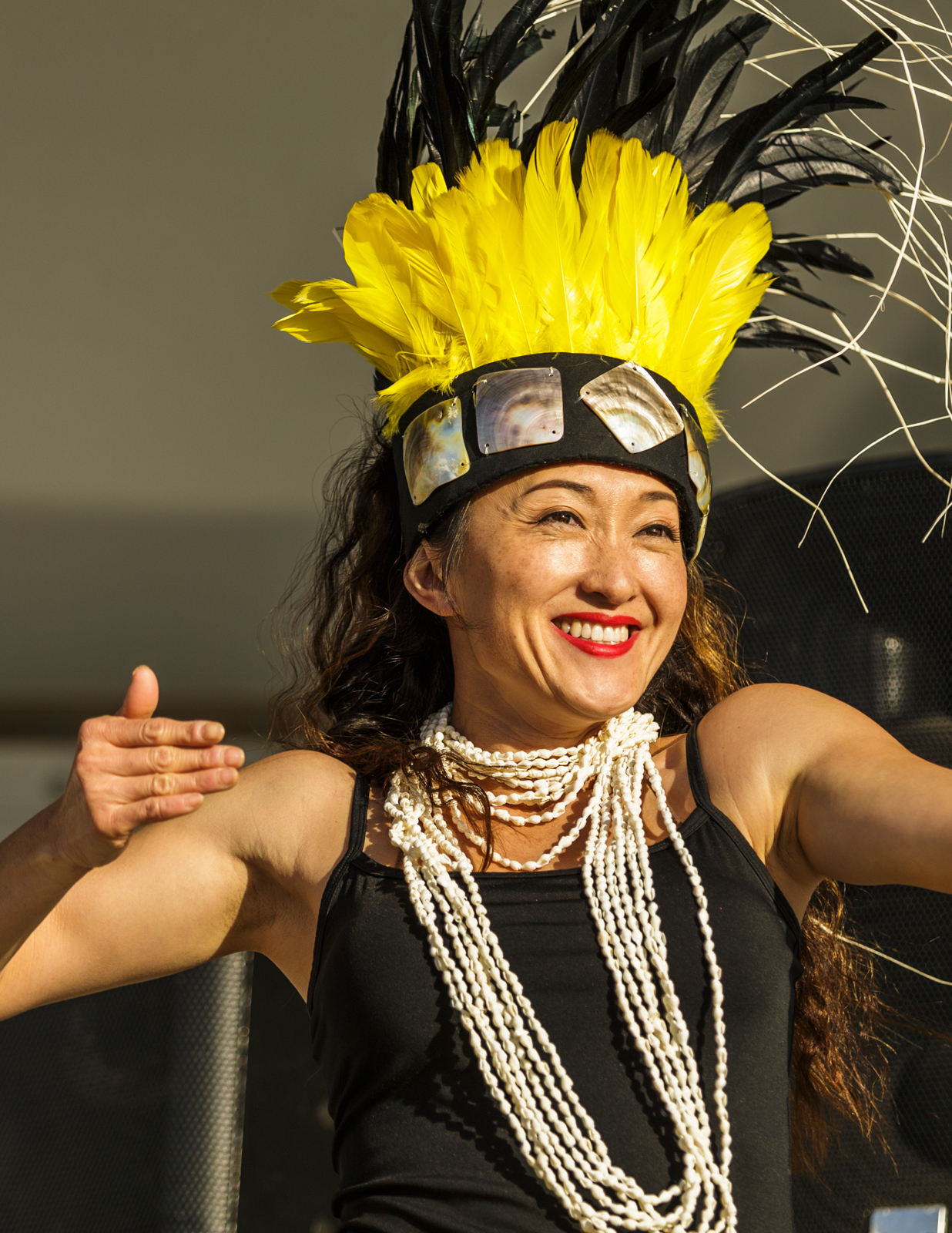 A Native American dancer conducts a ceremonial performance for the families attending the 4th Annual Earth Day Extravaganza aboard the Marine Corps Air Ground Combat Center, Twentynine Palms, Calif., April 13, 2018. The purpose of the extravaganza is to bring families together and educate them on how to be better stewards of the Earth’s resources. (U.S. Marine Corps photo by Lance Cpl. Rachel K. Porter)
