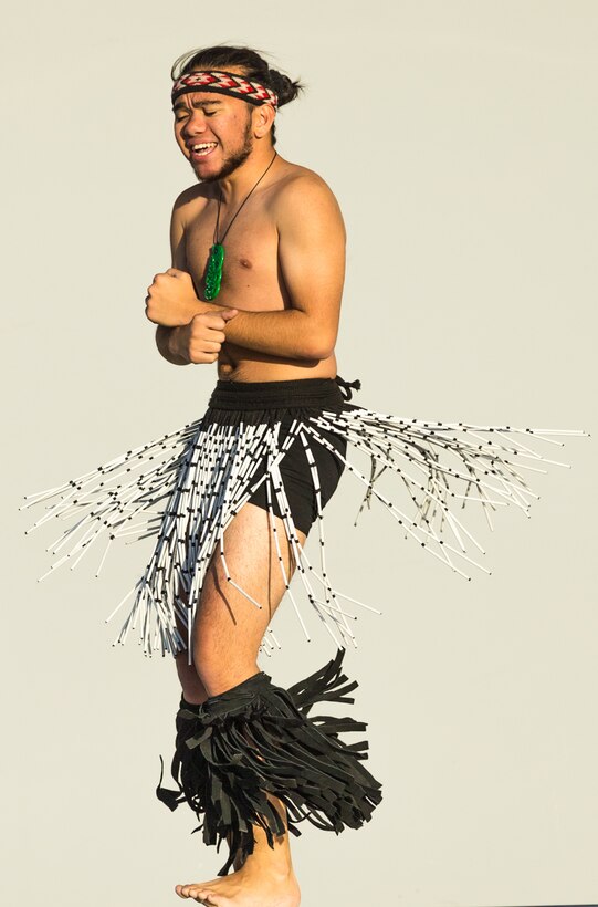 A Native American dancer conducts a ceremonial performance for the families attending the 4th Annual Earth Day Extravaganza aboard the Marine Corps Air Ground Combat Center, Twentynine Palms, Calif., April 13, 2018. The purpose of the extravaganza is to bring families together and educate them on how to be better stewards of the Earth’s resources. (U.S. Marine Corps photo by Lance Cpl. Rachel K. Porter)