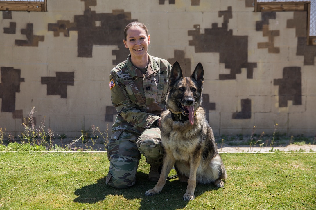 Capt. Candace Wimbish, chief, Mojave Branch Veterinary Services, U.S. Army Public Health Command, Fort Hood, Texas, serves as the installation veterinarian for the Marine Corps Air Ground Combat Center, Twentynine Palms, Calif. On March 16, 2018, Wimbish helped save a motorcyclist's life after a car accident on Highway 62. (U.S. Marine Corps photo by Lance Cpl. Margaret Gale)