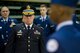 Retired U.S. Army Lt. Col. John Shaver, National Air and Space Intelligence Center director of staff, judge Air Force JROTC cadets during the Air Force JROTC National Drill Competition held May 24, 2018 at Wright State University near Dayton, Ohio. Shaver along with other volunteers from Wright-Patterson AFB, Ohio, reviewed more than 690 cadets from across 13 states. The annual drill competition was designed to give cadets a chance to gain drill experience as well as promote the positive aspects and benefits of JROTC. (U.S. Air Force photo by Senior Airman Jonathan Stefanko)
