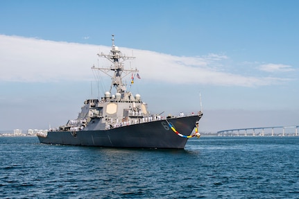 Milius to depart San Diego, forward deploy to 7th Fleet