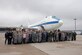 Members of the Civil Air Patrol gather outside an E-4B for a group photo as part of their Aerospace Education Day hosted by units assigned to Offutt AFB and the Gen. Curtis E Lemay, Offutt Composite Squadron at Offutt Air Force Base, Neb. March 24, 2018.