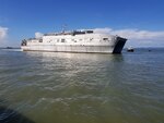 TUWAU, Malaysia (April 21, 2018) Military Sealift Command expeditionary fast transport USNS Brunswick (T-EPF 6) pulls in to Tawau, Malaysia for a mission stop in support of Pacific Partnership 2018. PP18’s mission is to work collectively with host and partner nations to enhance regional interoperability and disaster response capabilities, increase stability and security in the region, and foster new and enduring friendships across the Indo-Pacific Region.