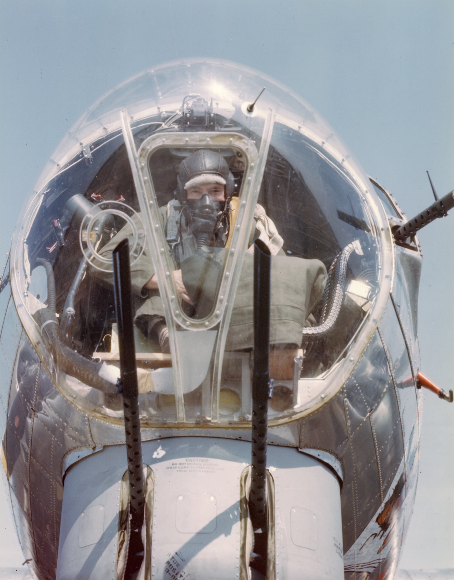 B-17 nose gunner