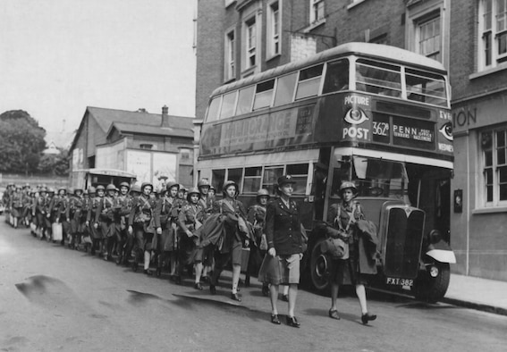 The Eighth Air Force’s first WACs arrived in July 1943.  WACs sent overseas were carefully selected from those with high test scores and specialized skills.