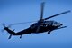 An HH-60G Pave Hawk assigned to the 56th Rescue Squadron flies over Royal Air Force Lakenheath, England, in support of the final jump for pararescue Airmen assigned to the 57th RQS April, 20. The event signals the final phase of the two squadrons relocation to Aviano Air Base, Italy this spring.  (U.S. Air Force photo/Tech. Sgt. Matthew Plew)