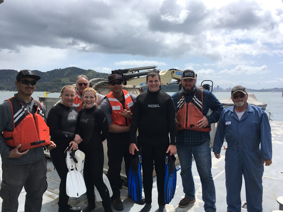 Swimmer who were rescued by the Army Corps of Engineers