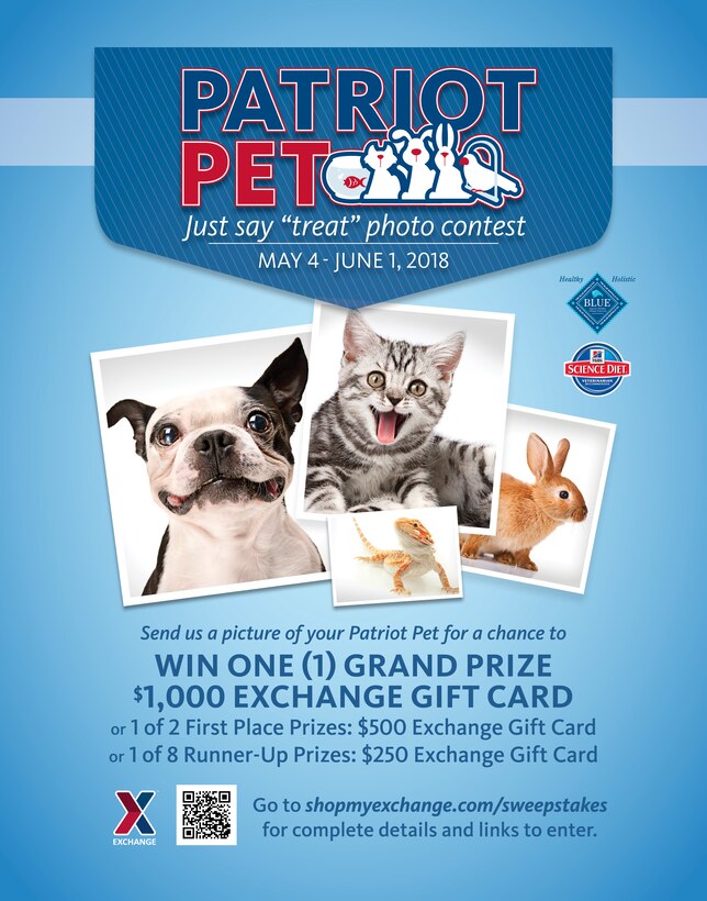 Cute pets from Edwards AFB can cash in Exchange online photo contest