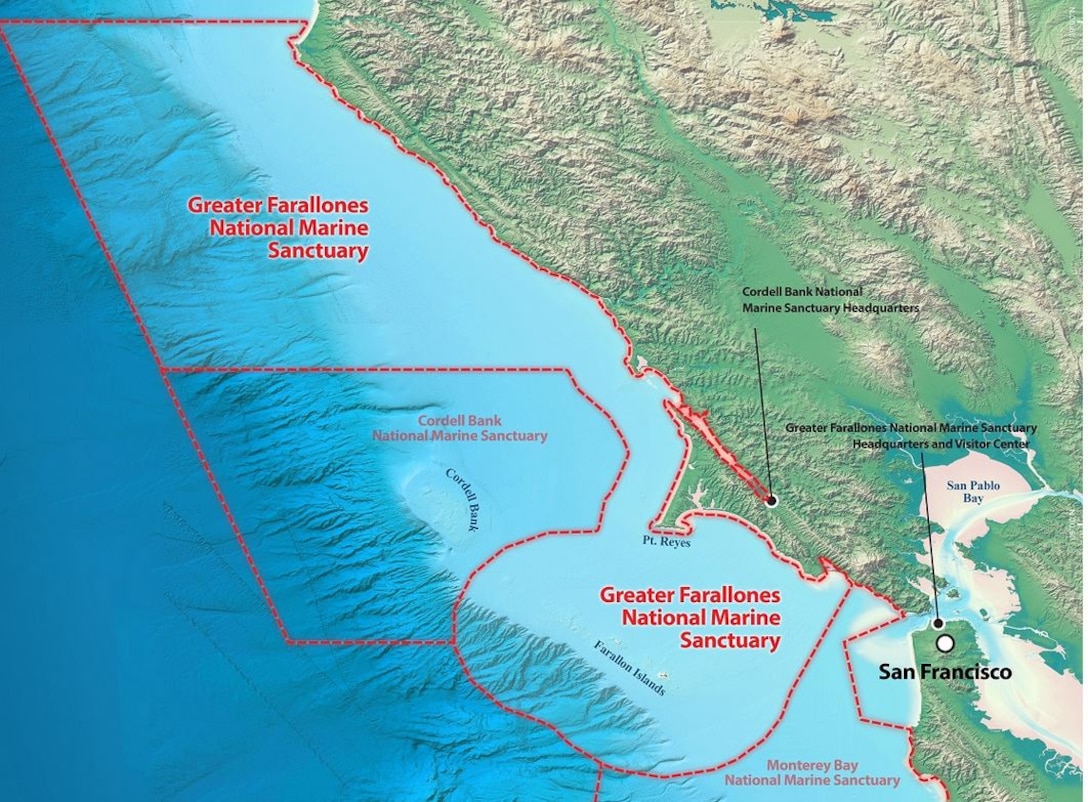 The Farallon Islands, off the coast of San Francisco