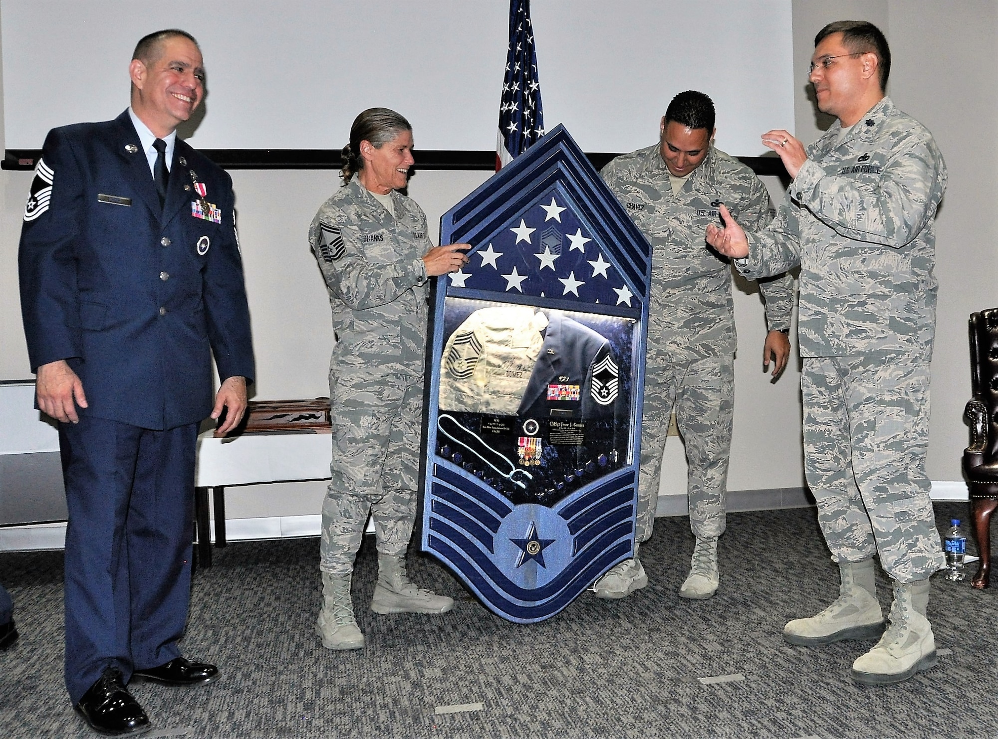 CMSgt Gomez retires from 433rd TRS