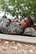 Wallace Good, Angelo State University Air Force ROTC cadet, takes a moment to catch up on his sleep during the training exercise at the mock forward operating base on Goodfellow Air Force base, Texas, April 20, 2018. According to Lt. Col. Shane Bertolio, Angelo State University ROTC detachment commander, the cadets averaged two hours of sleep during the exercise. (U.S. Air Force photo by Airman 1st Class Seraiah Hines/Released)