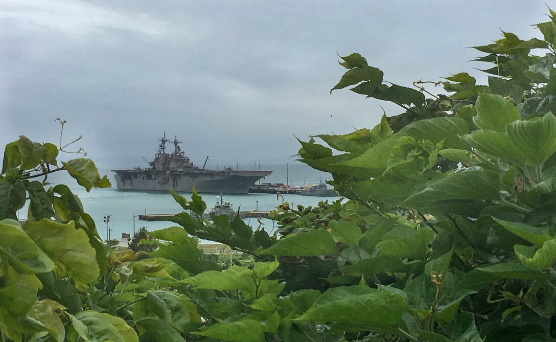 The 31st Marine Expeditionary Unit and Amphibious Squadron 11, embarked aboard the ships of the Wasp Amphibious Ready Group, completed Spring Patrol 2018 - a regularly-scheduled patrol of the Indo-Pacific region - and have returned to White Beach Naval Facility, Okinawa, Japan, April 21, 2018. The 31st MEU partners with the Navy’s Amphibious Squadron 11 to form the Wasp Amphibious Ready Group, a cohesive blue-green team capable of accomplishing a variety of missions across the Indo-Pacific. (U.S. Marine Corps photo by Cpl. Bernadette Wildes/Released)