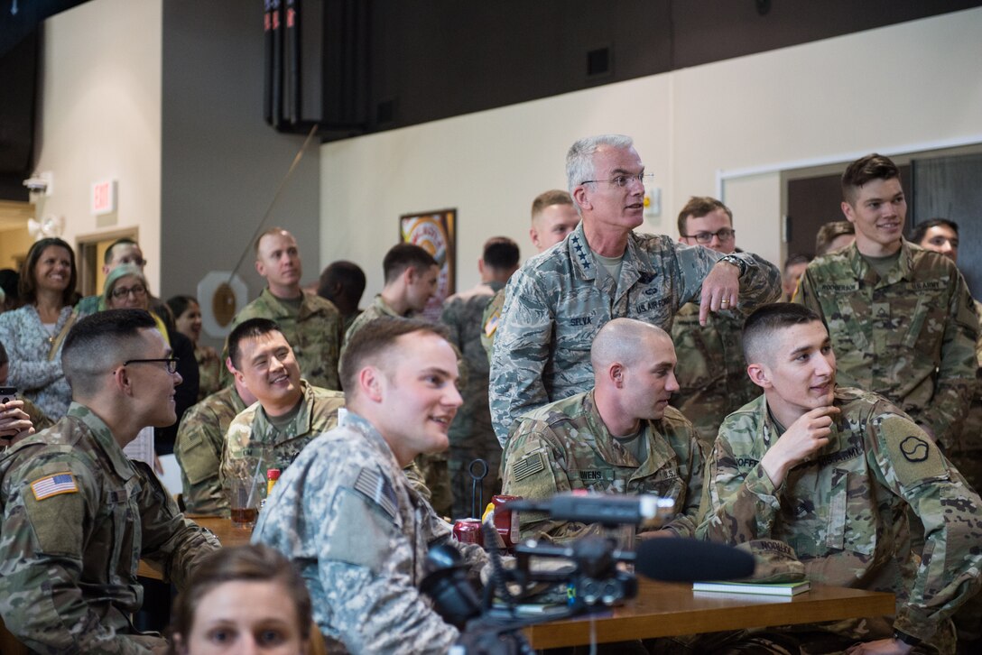 Air Force Gen. Paul J. Selva, vice chairman of the Joint Chiefs of Staff, visits troops in South Korea.
