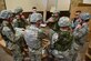 Members from the ROTC program at the University of North Dakota, participate in a readiness exercise on Grand Forks Air Force Base, N.D., April 21, 2018. The Airmen tested their leadership skills, vigilance, and ability to work together under pressure, preparing them for real life scenarios they may face upon their commission. (U.S. Air Force photo by Airman 1st Class Melody Wolff)