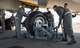 U.S. Air Force crew chief trainees change a tire on a KC-10 Extender, Feb. 7, 2018, Travis Air Force Base, Calif. The 373rd Training Squadron, Detachment 14, based out of Sheppard Air Force Base, Texas, trains crew chiefs, electricians, jet mechanics, avionics, air and ground equipment and hydraulics troops on aircraft maintenance and repair.  (U.S. Air Force Photo by Heide Couch)