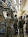 U.S. Air Force Staff Sgt. David Fagan, C-5M airframe power plant general instructor, conducts a C-5M Enroute Class on a C-5 brake simulator, April 18, 2018, Travis Air Force Base, Calif. This class for maintainers that are transferring to the C-5 M from another airframe. (U.S. Air Force Photo by Heide Couch)
