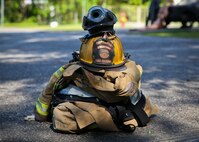 Marine Corps Air Station Beaufort Station Fire Department, Burton Fire Department, and Beaufort Fire Department conducted a live fire training exercise at the Pinewood Fire Station April 24.