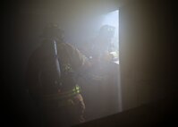 Marine Corps Air Station Beaufort Station Fire Department, Burton Fire Department, and Beaufort Fire Department conducted a live fire training exercise at the Pinewood Fire Station April 24.